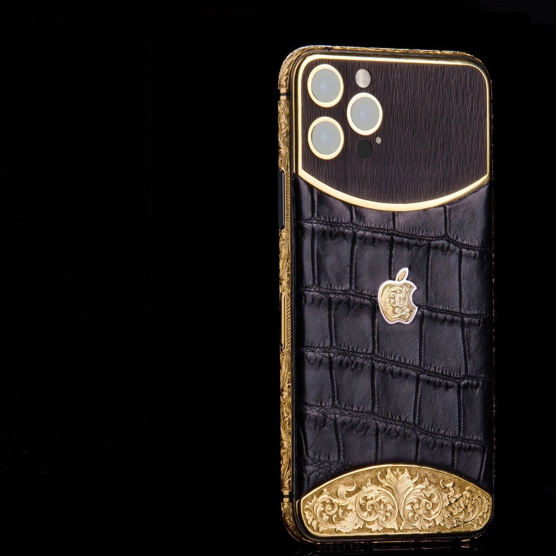 Luxus iPhone Black Edition IPHONE 17 PRO MAX mit 24K Gold – TechnoLoot