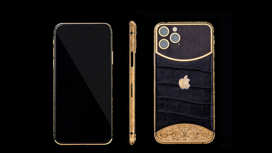 Luxus iPhone Black Edition IPHONE 17 PRO MAX mit 24K Gold – TechnoLoot
