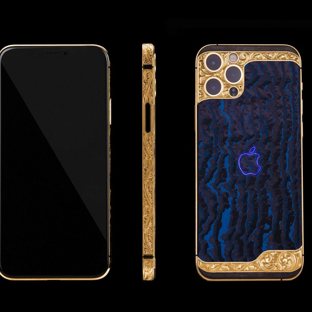 Luxus iPhone Blue Dream Edition IPHONE 16 PRO MAX 512 GB mit 24K Gold – TechnoLoot