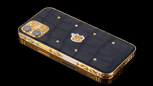 Luxus iPhone Gold Bolt IPHONE 17 PRO MAX mit 24K Gold – TechnoLoot