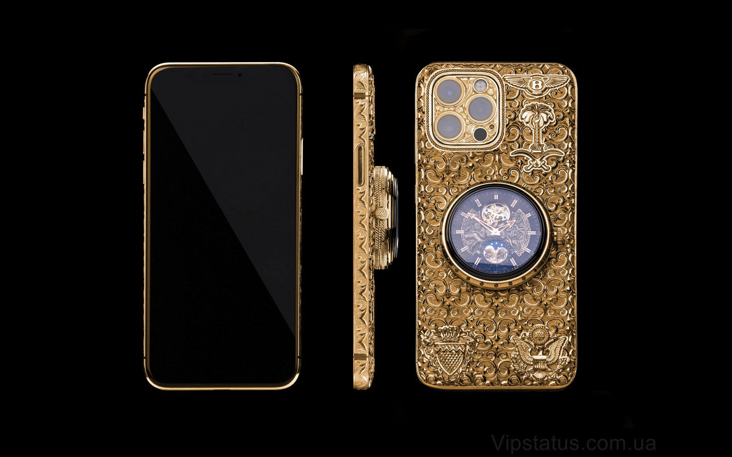 Luxus iPhone Golden Ring of Time IPHONE 15 PRO MAX 512 GB mit 24K Gold – TechnoLoot