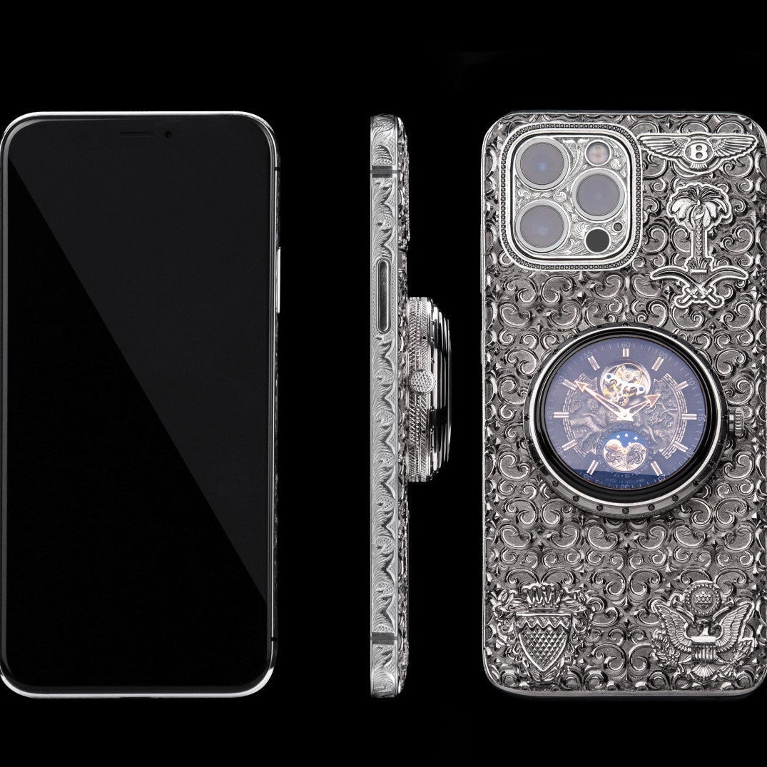 Luxus iPhone Platinum Ring of Time IPHONE 15 PRO MAX 512 GB mit 24K Gold – TechnoLoot