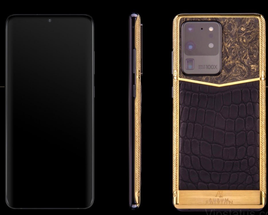 Luxus iPhone Samsung S20 Gold Star mit 24K Gold – TechnoLoot