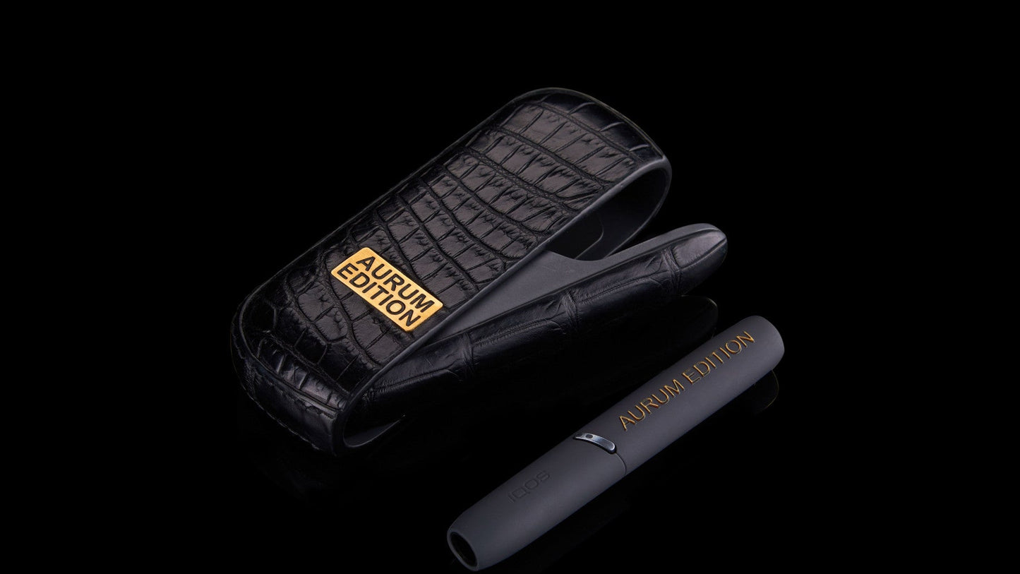 Aurum – Exklusiver IQOS (Alligatorleder + 24K Gold Plate)