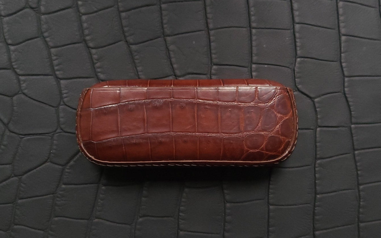 Luxury Brown – Exklusives IQOS Case (Krokodilleder)