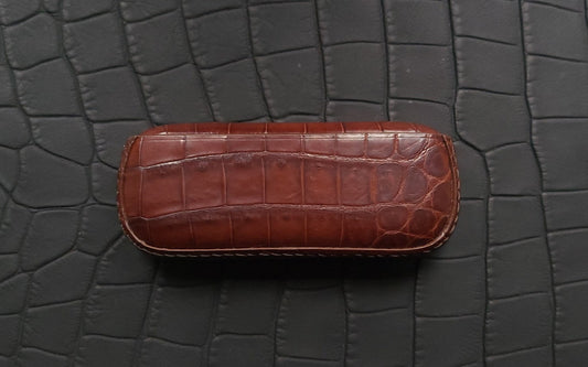 Luxury Brown – Exklusives IQOS Case (Krokodilleder)
