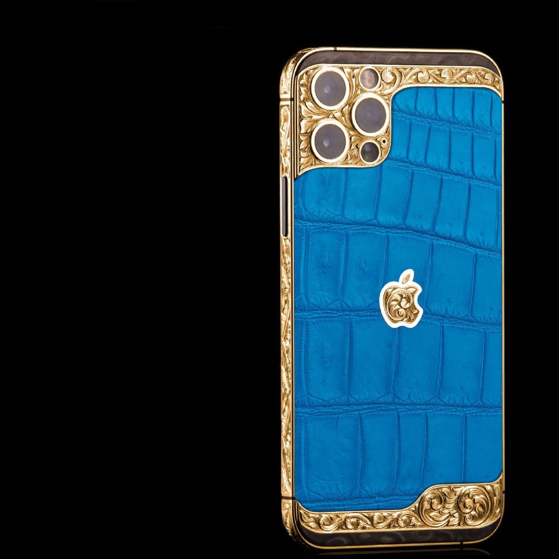 Luxus iPhone Azure Queen Edition IPHONE 17 PRO MAX mit 24K Gold – TechnoLoot