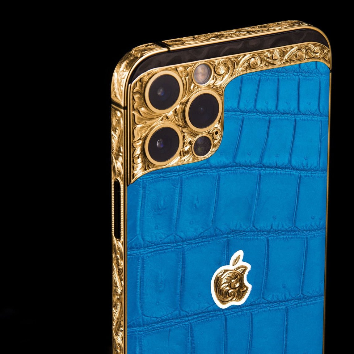 Luxus iPhone Azure Queen Edition IPHONE 17 PRO MAX mit 24K Gold – TechnoLoot