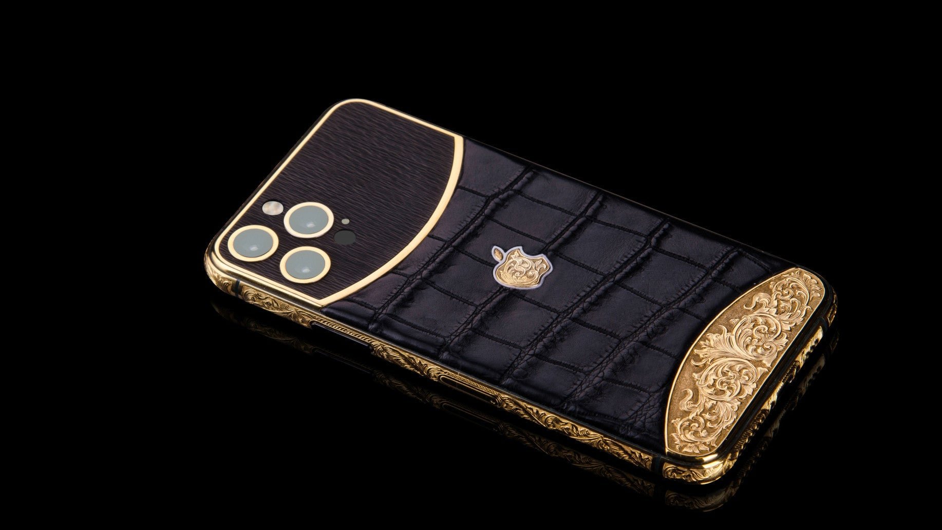 Luxus iPhone Black Edition IPHONE 17 PRO MAX mit 24K Gold – TechnoLoot