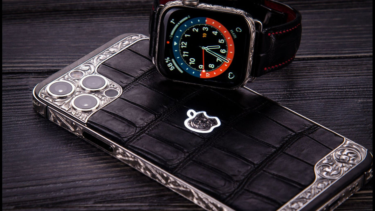 Luxus iPhone Black Shadow IPHONE 17 PRO MAX mit 24K Gold – TechnoLoot