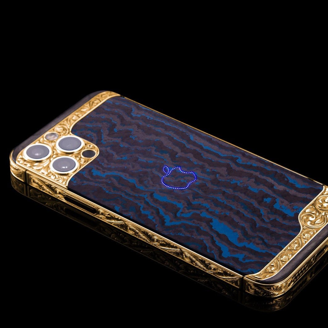 Luxus iPhone Blue Dream Edition IPHONE 16 PRO MAX 512 GB mit 24K Gold – TechnoLoot