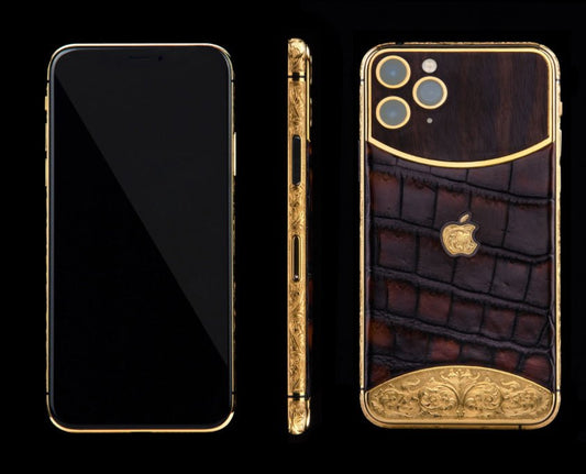 Luxus iPhone Brown Edition IPHONE 11 PRO MAX 512 GB mit 24K Gold – TechnoLoot