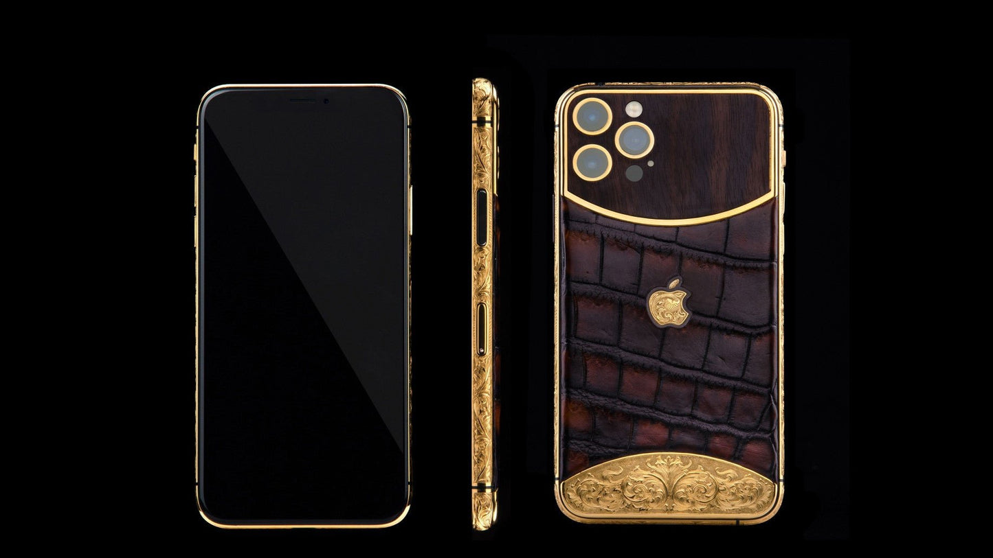 Luxus iPhone Brown Edition IPHONE 17 PRO MAX mit 24K Gold – TechnoLoot