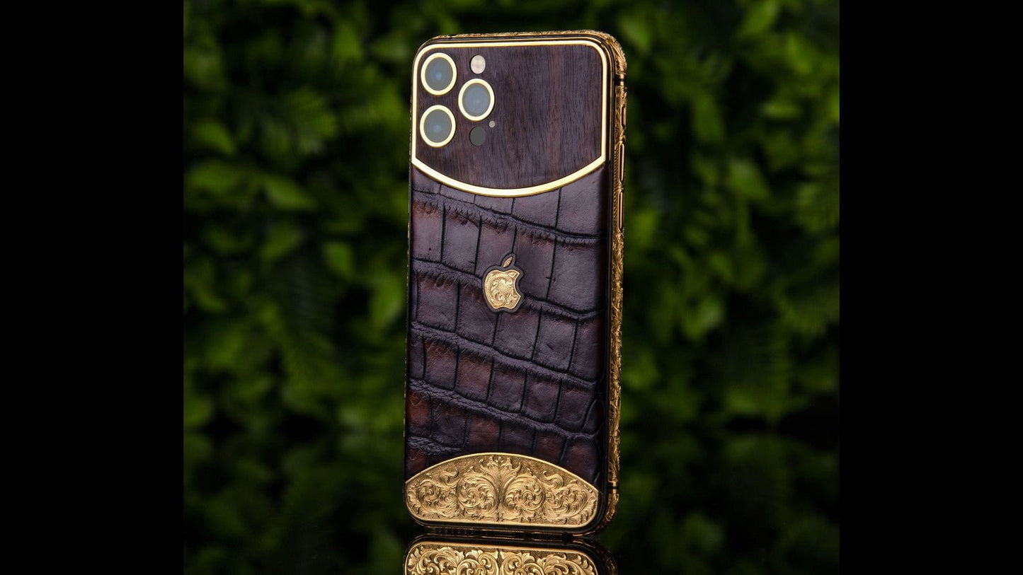 Luxus iPhone Brown Edition IPHONE 17 PRO MAX mit 24K Gold – TechnoLoot