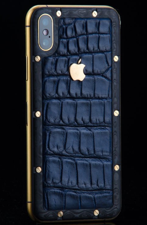 Luxus iPhone Carbon Alligator IPHONE XS 512 GB mit 24K Gold – TechnoLoot