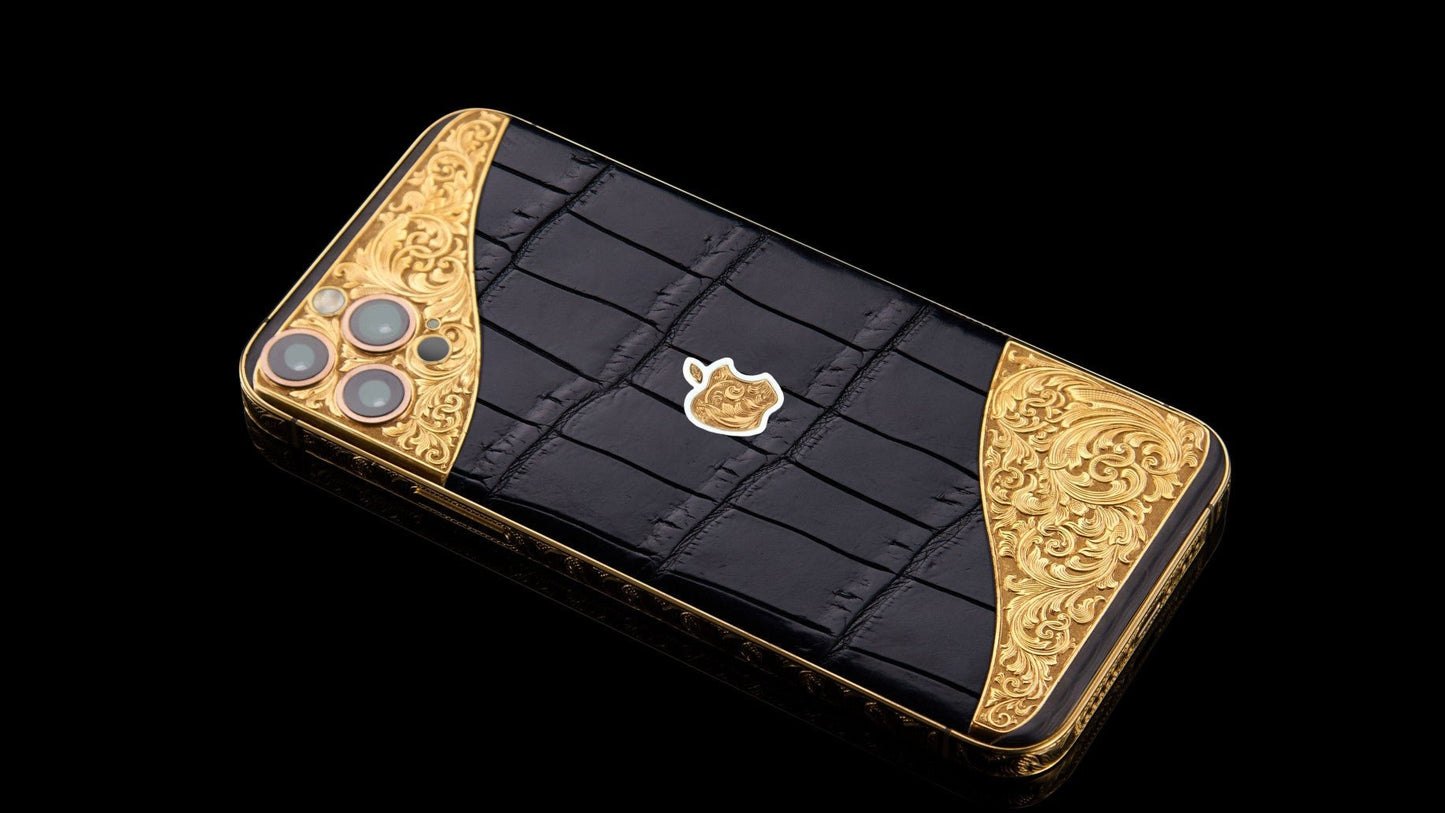 Luxus iPhone Gold Aristocrate IPHONE 17 PRO MAX mit 24K Gold – TechnoLoot