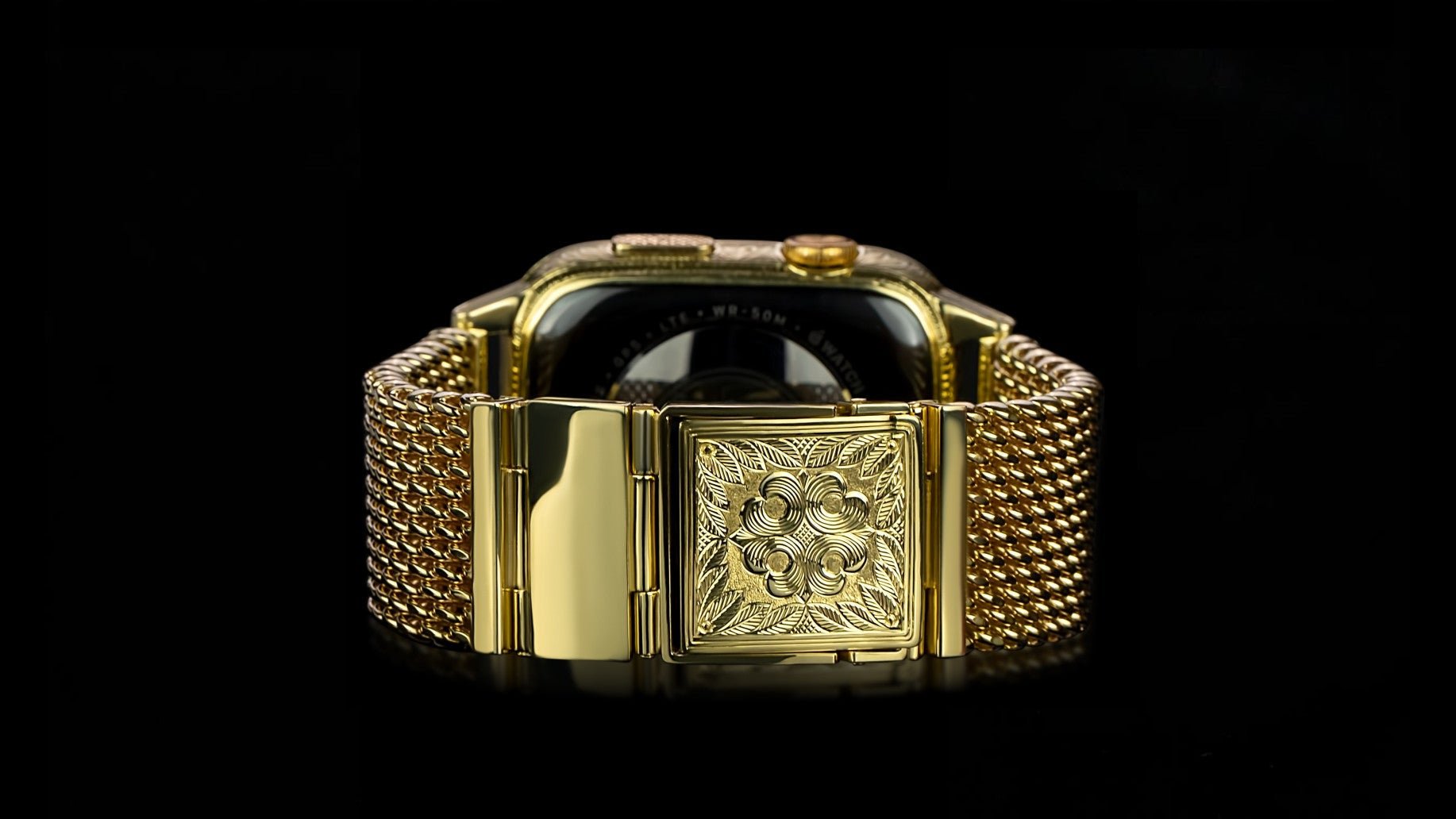 Luxus iPhone Golden Emperor – Apple Watch 10 (Sapphire Line) mit 24K Gold – TechnoLoot