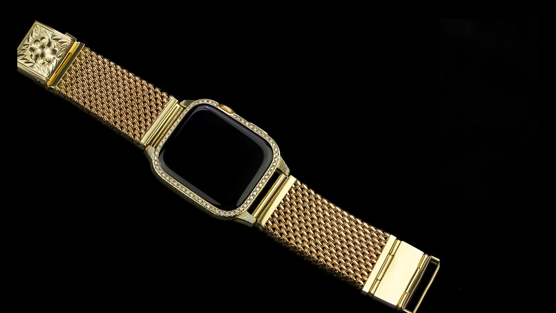 Luxus iPhone Golden Emperor – Apple Watch 10 (Sapphire Line) mit 24K Gold – TechnoLoot