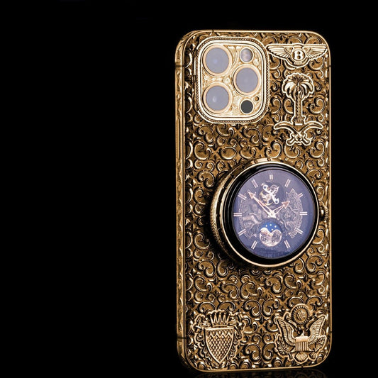 Luxus iPhone Golden Ring of Time IPHONE 16 PRO MAX 512 GB mit 24K Gold – TechnoLoot