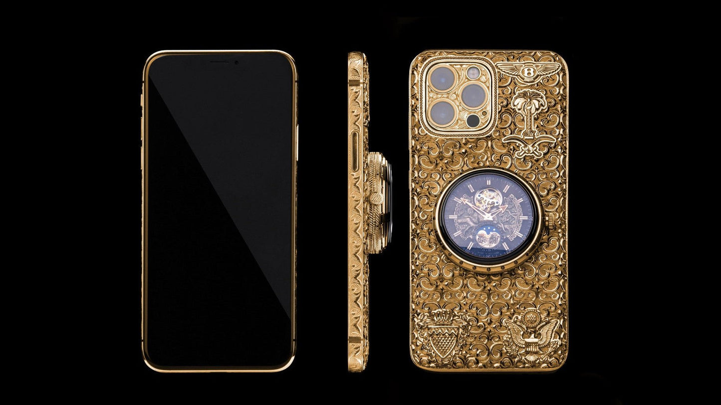 Luxus iPhone Golden Ring of Time IPHONE 16 PRO MAX 512 GB mit 24K Gold – TechnoLoot