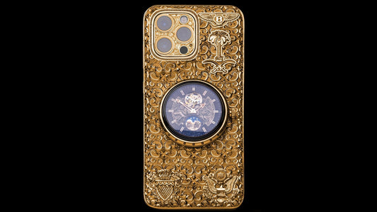 Luxus iPhone Golden Ring of Time IPHONE 16 PRO MAX 512 GB mit 24K Gold – TechnoLoot