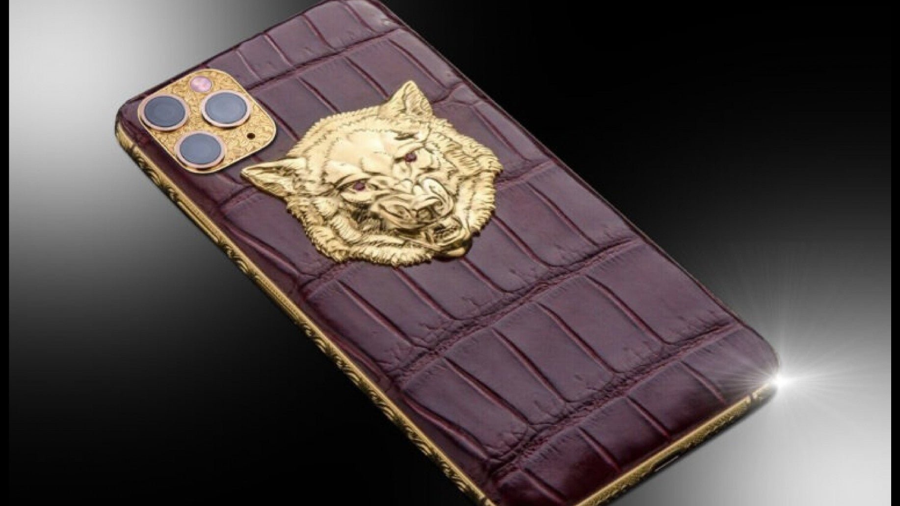 Luxus iPhone Great Wolf – iPhone 17 Pro Max mit 24K Gold – TechnoLoot