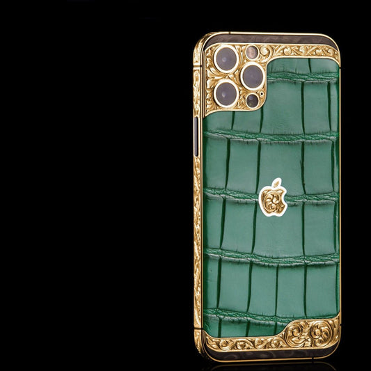 Luxus iPhone Green Power Edition IPHONE 17 PRO MAX mit 24K Gold – TechnoLoot