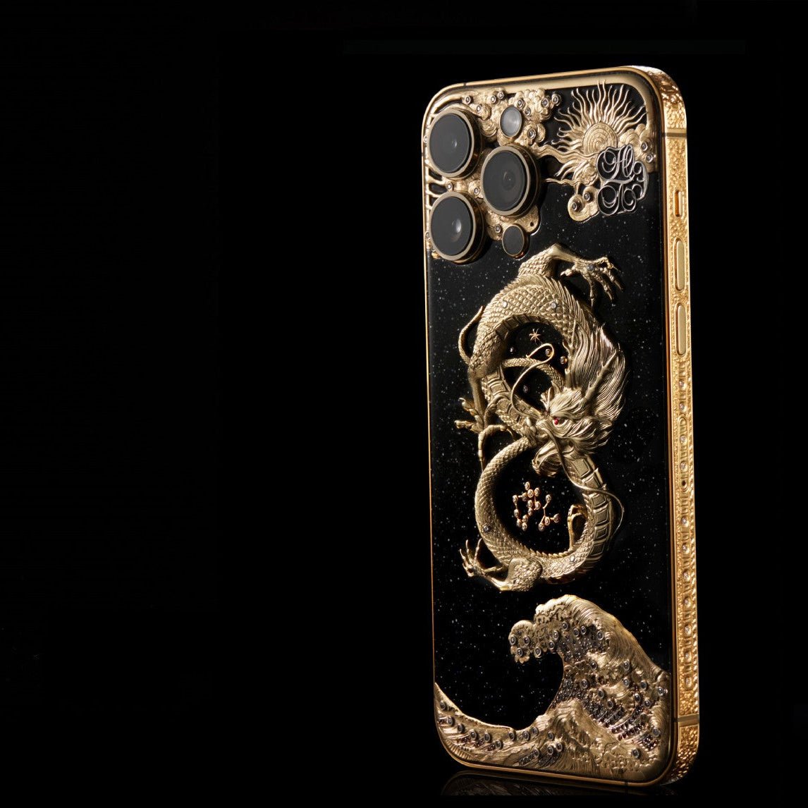 Luxus iPhone Midnight Dragon IPHONE 16 PRO MAX 512 GB mit 24K Gold – TechnoLoot