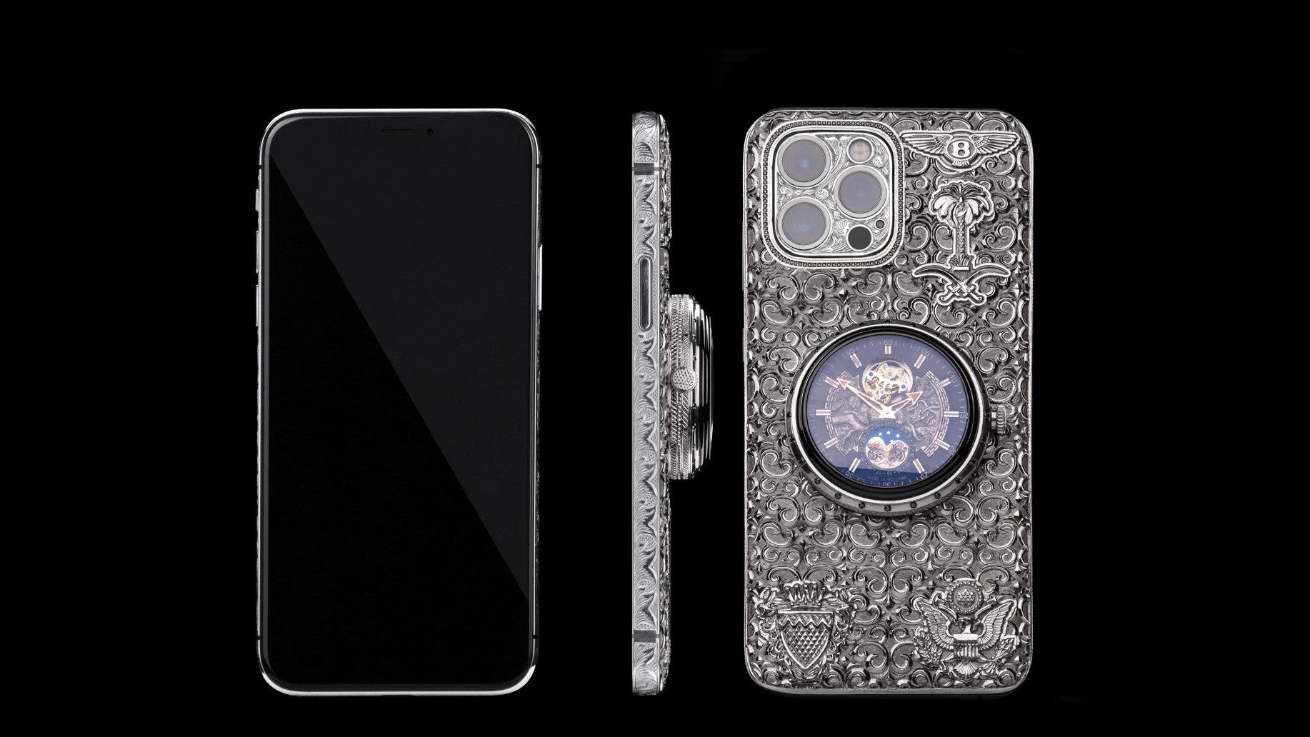 Luxus iPhone Platinum Ring of Time IPHONE 16 PRO MAX 512 GB mit 24K Gold – TechnoLoot