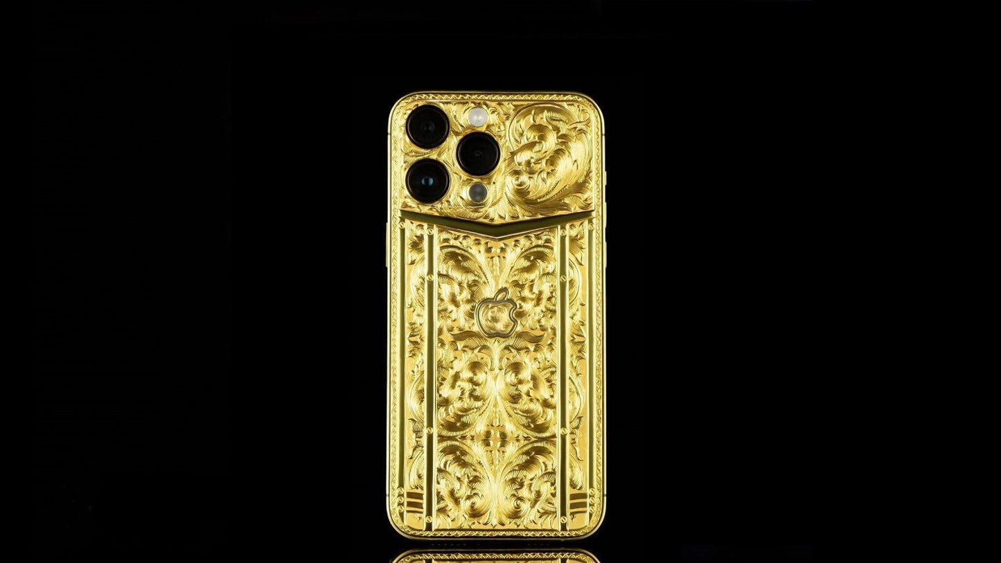 Luxus iPhone Royal Tracery IPHONE 17 PRO MAX mit 24K Gold – TechnoLoot