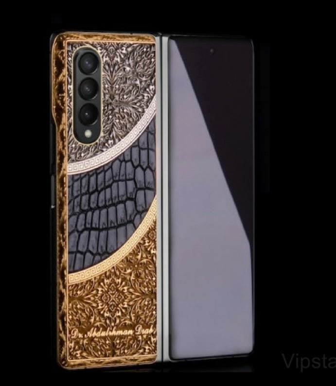 Luxus iPhone Samsung Galaxy Z Fold 3 512GB Gold Edition mit 24K Gold – TechnoLoot