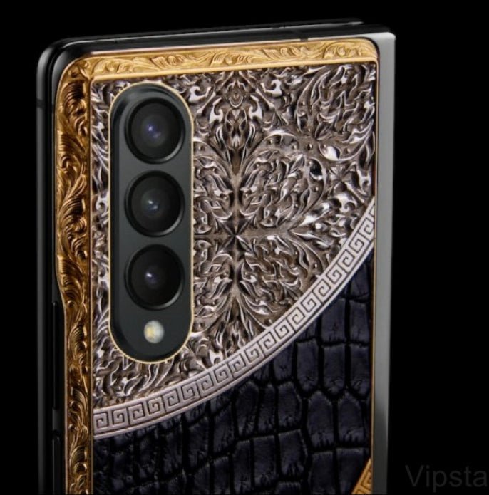 Luxus iPhone Samsung Galaxy Z Fold 3 512GB Gold Edition mit 24K Gold – TechnoLoot
