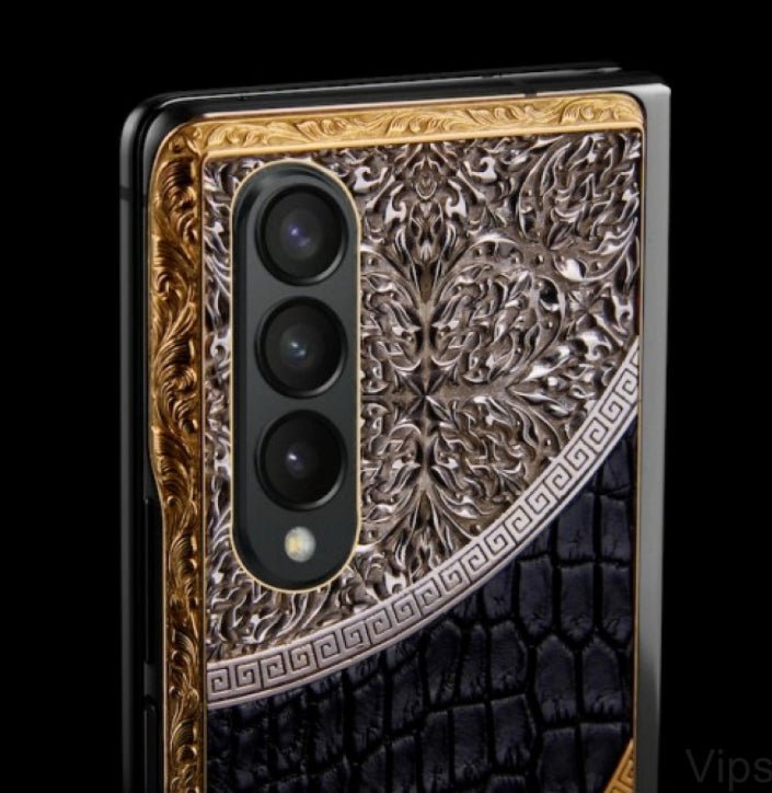 Luxus iPhone Samsung Galaxy Z Fold 3 512GB Gold Edition mit 24K Gold – TechnoLoot