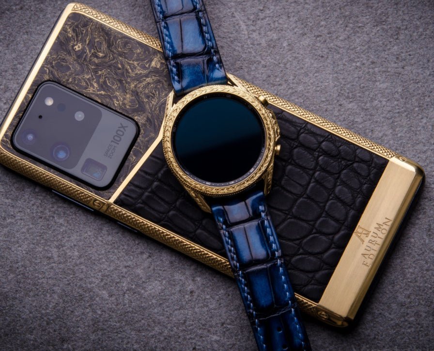 Luxus iPhone Samsung S20 Gold Star mit 24K Gold – TechnoLoot