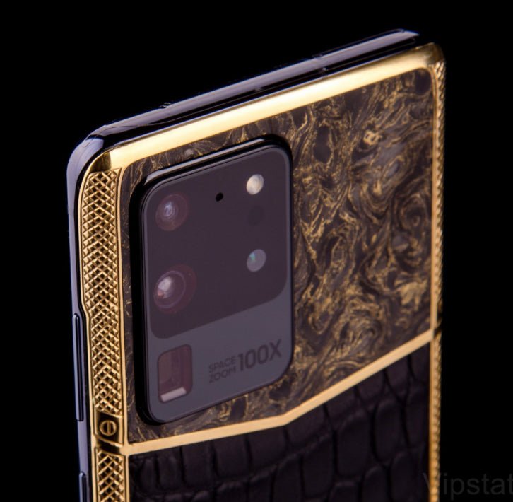 Luxus iPhone Samsung S20 Gold Star mit 24K Gold – TechnoLoot