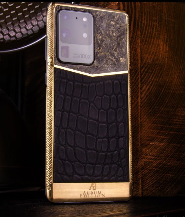 Luxus iPhone Samsung S20 Gold Star mit 24K Gold – TechnoLoot