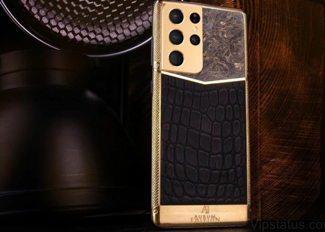 Luxus iPhone Samsung S21 Ultra Gold Edition mit 24K Gold – TechnoLoot