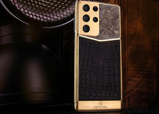 Luxus iPhone Samsung S21 Ultra Gold Edition mit 24K Gold – TechnoLoot
