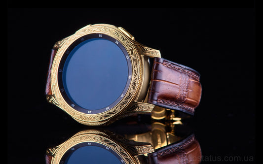 Luxus iPhone Samsung Watch 46mm Gold – Technoloot Exclusive Edition mit 24K Gold – TechnoLoot