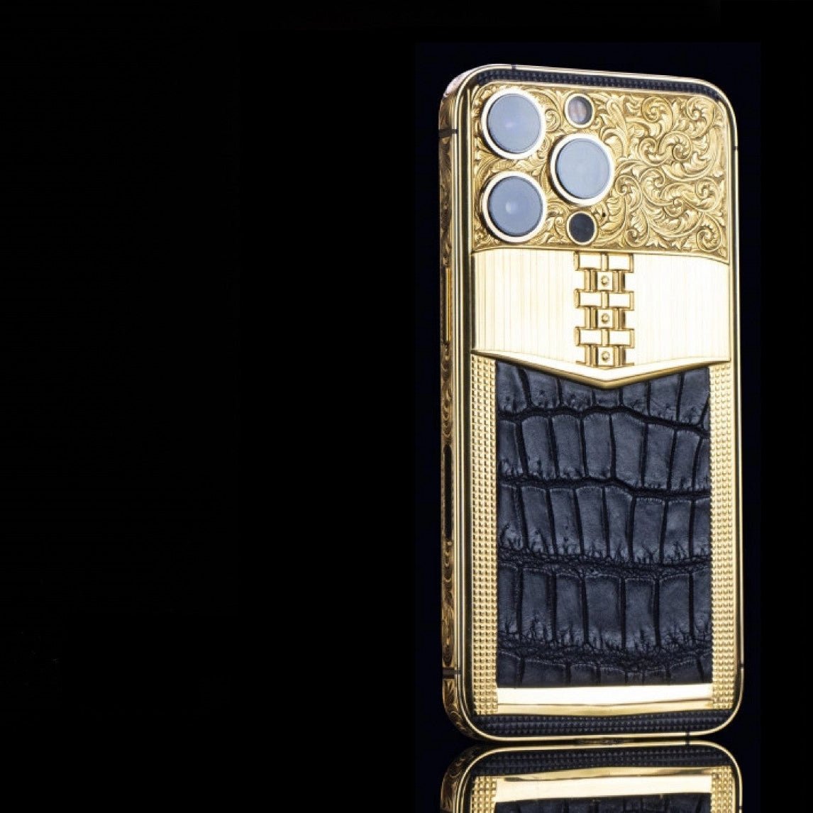 Luxus iPhone Stealth Golden IPHONE 15 PRO MAX 512 GB mit 24K Gold – TechnoLoot