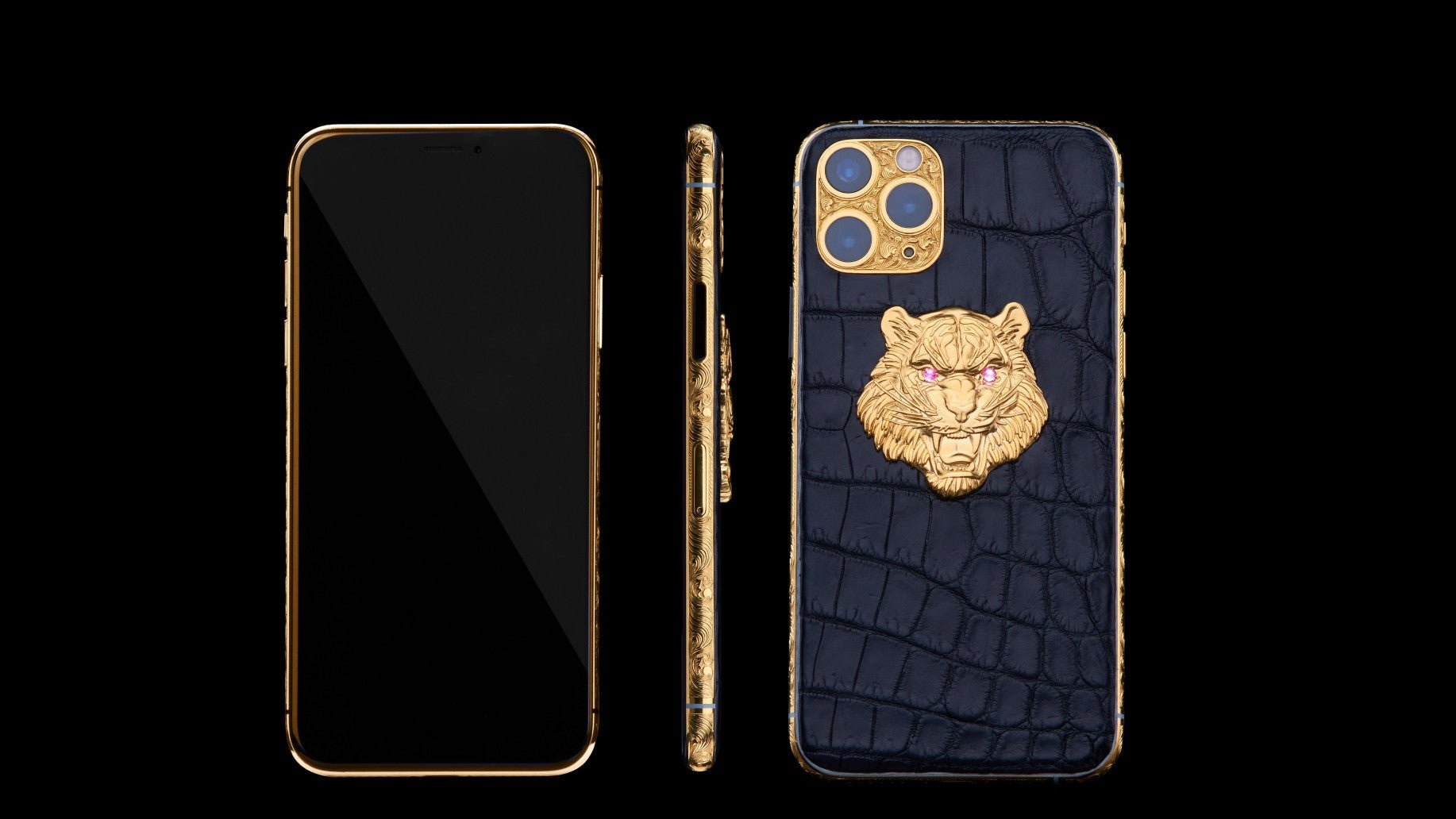 Luxus iPhone Wild Tiger – iPhone 17 Pro Max mit 24K Gold – TechnoLoot